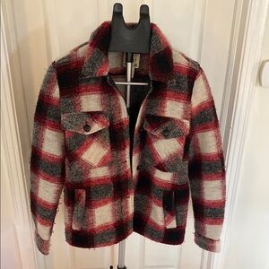 Forever 21 Red and Black Utility Jacket